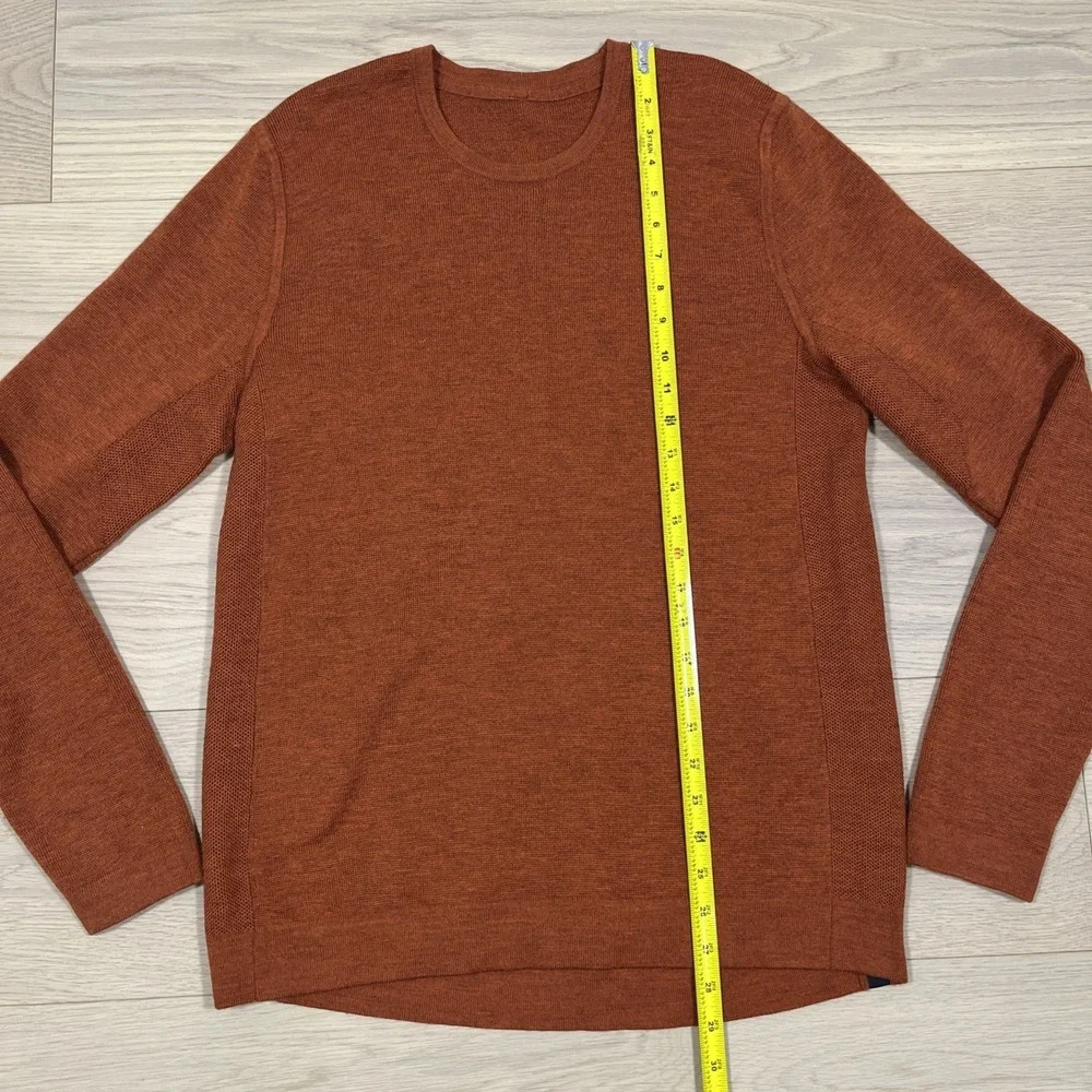 Lululemon M3AXXS Alpine Air Crew Heathered Saffron mens